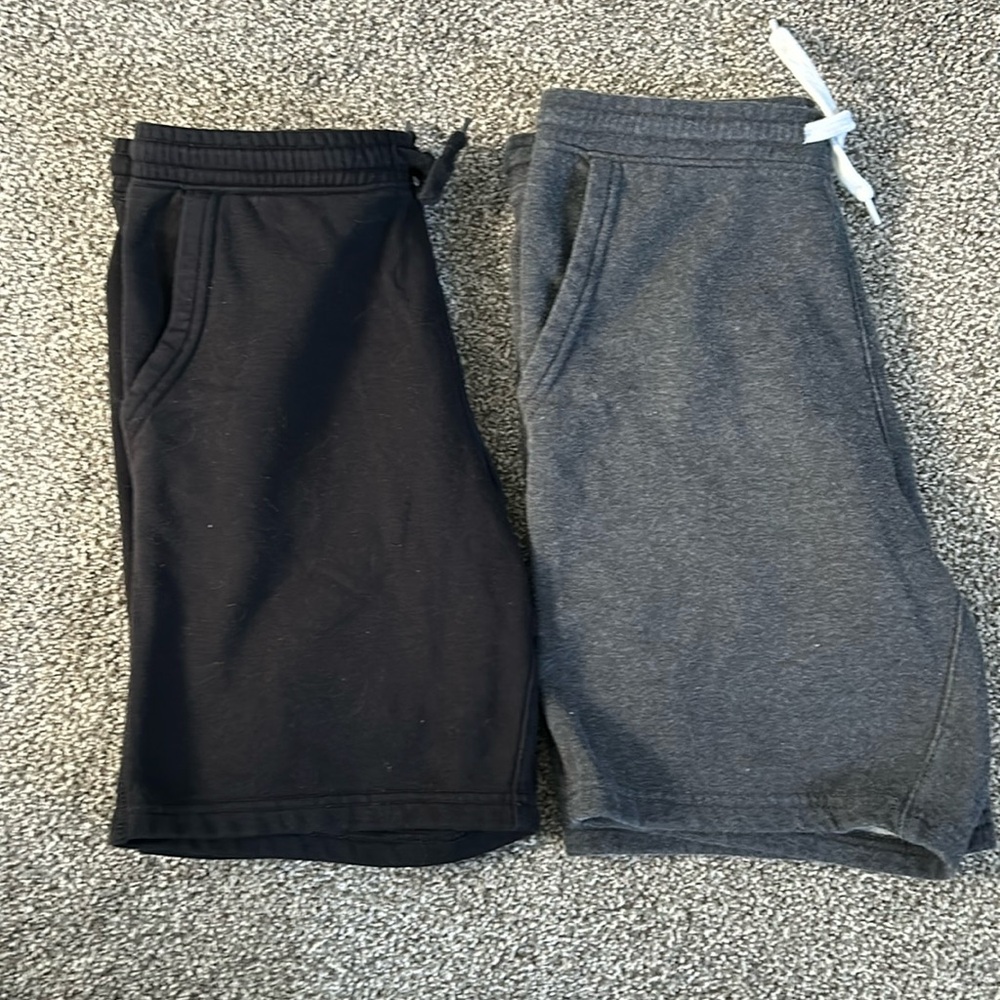 2 Pairs Boy's Sweatshorts | Size L (10-12)